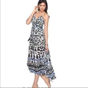 Jennifer Lopez Cami Maxi Dress Tonal Animal Sz M